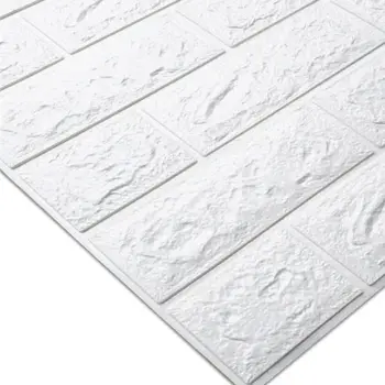 

PE Foam 3D Wall Stickers Embossed Brick Waterproof Self Adhesive Wallpaper Room Home Decor For Kids Bedroom Living Room Stickers