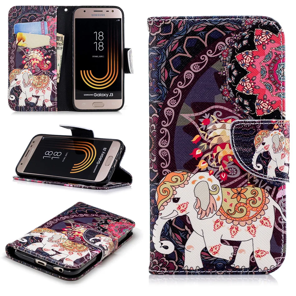 Чехол с рисунком панды для Samsung Galaxy j3 j5 j7 A5 2017 A520 j330 j530 j730 S10 S9 S8 Plus магнитный замок