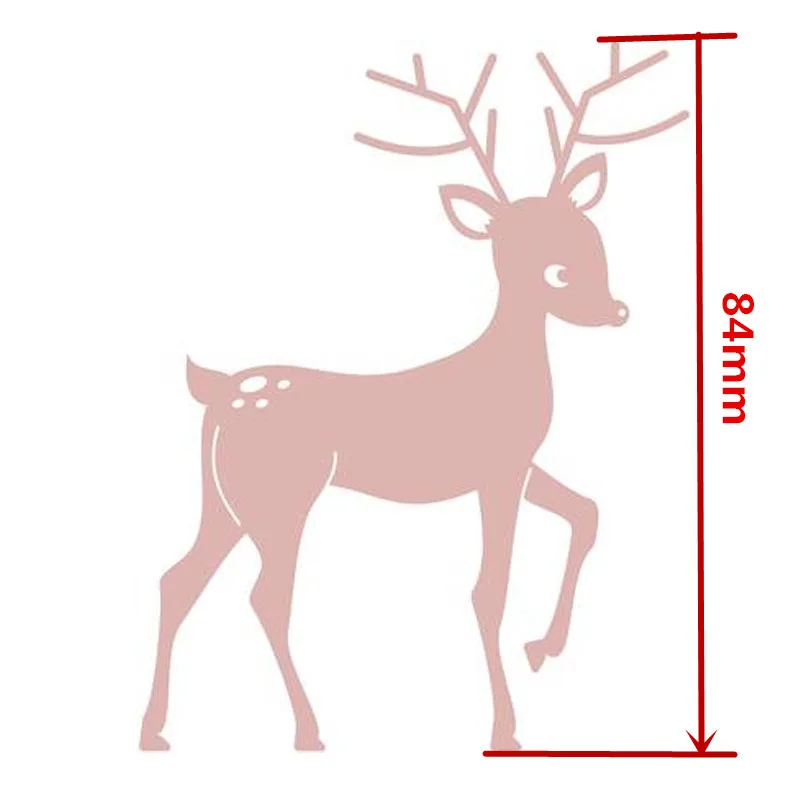 Sika олень рамка металлические Вырубные штампы счастливый Рождественский олень вырубки для изготовления открыток скрапбук DIY украшения новые ремесленные открытки