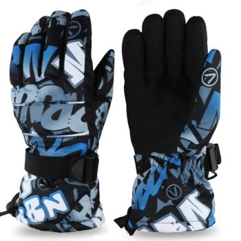 

Men Women Kids Ski Snowboard Gloves Anti-slip Waterproof Winter Snow Warm Fleece Motorcycle Snowmobile Riding Gloves New