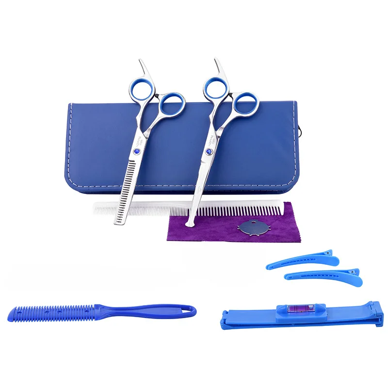 High Quality Child Safety Scissors Set Portable Professional Hairdressing Scissors Scissors Scissors Flat Shear Combination 3