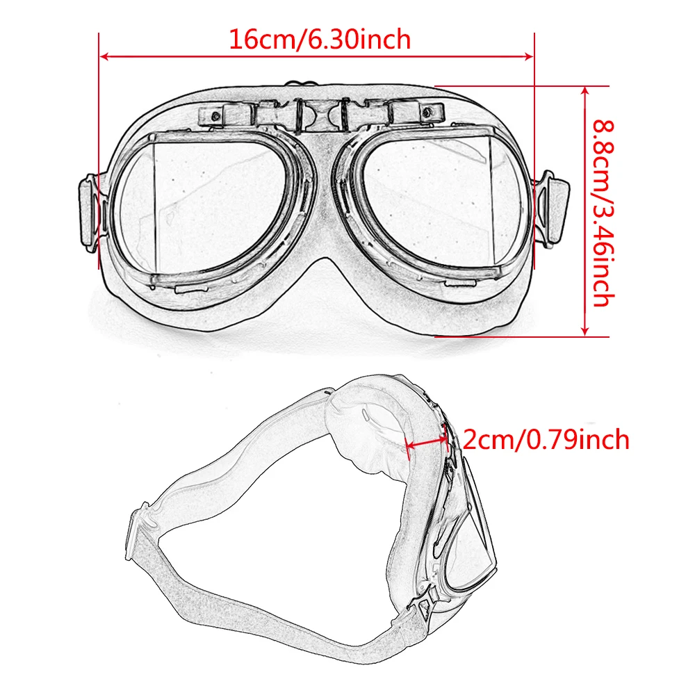 1x защитные очки для мотоциклистов винтажные мотоциклетные классические очки ретро для защиты Harley очковая оптика с защитой от ультрафиолетовых лучей
