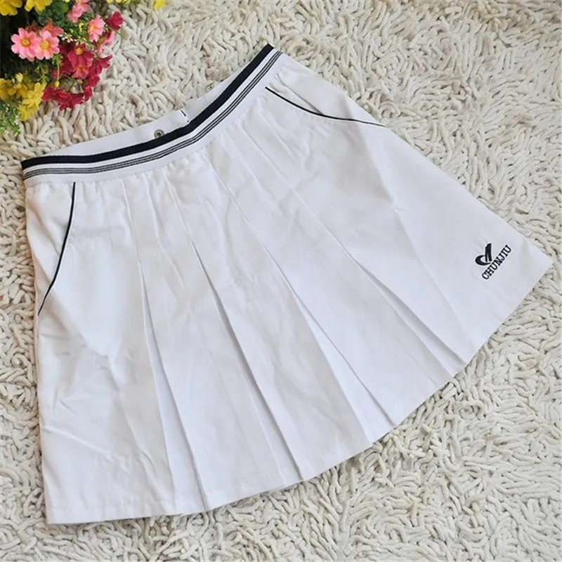 

Women Tennis Sports Skirt Fitness Gymnastics Badminton Skort Authentic Sports Clotes Pleated Skirts for Girls with Safety Pants