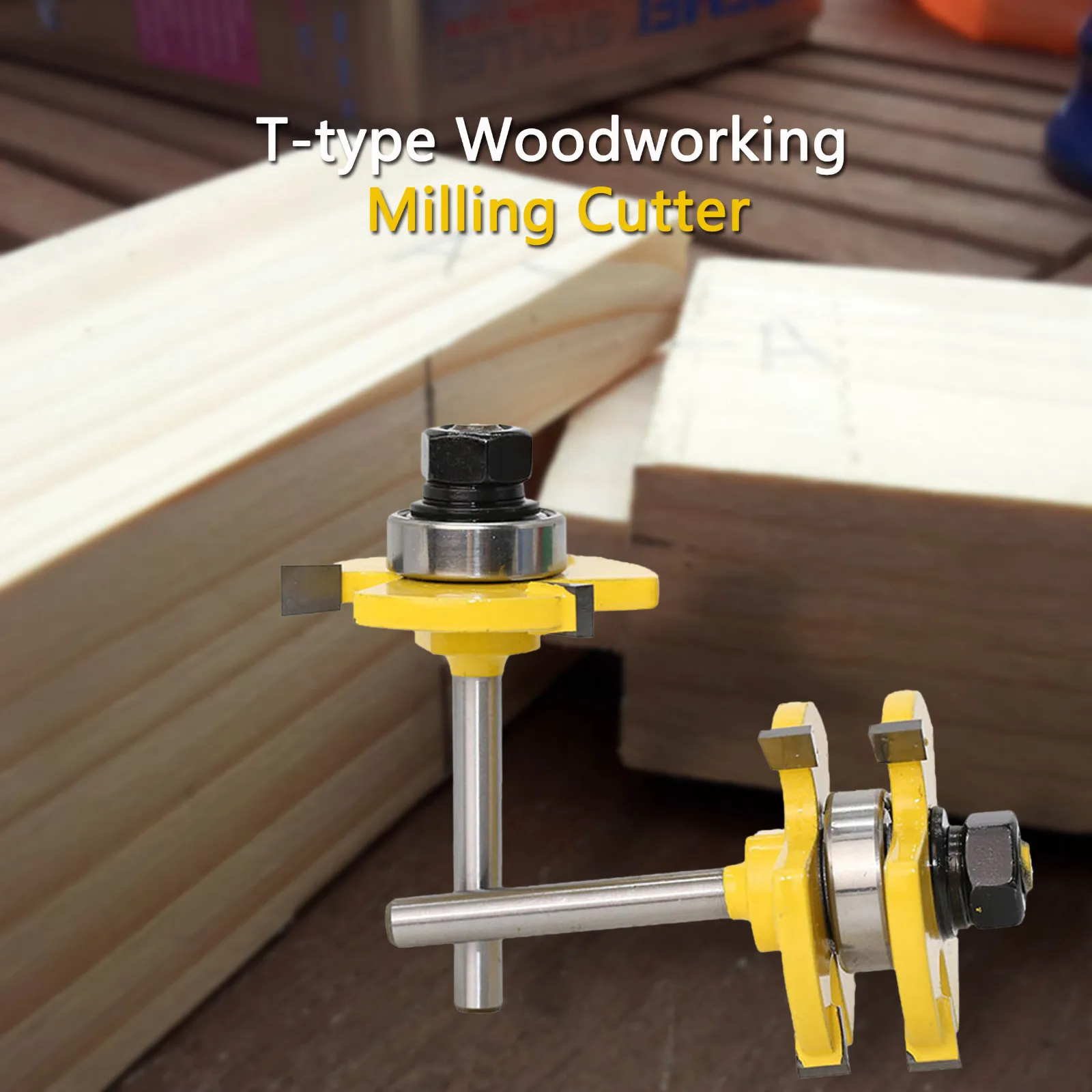 

3 Teeth T-type Tenon Cutter Bit Tongue & Groove Router Bit Set Shank high quality tongue router bit groove router bit Drop ship