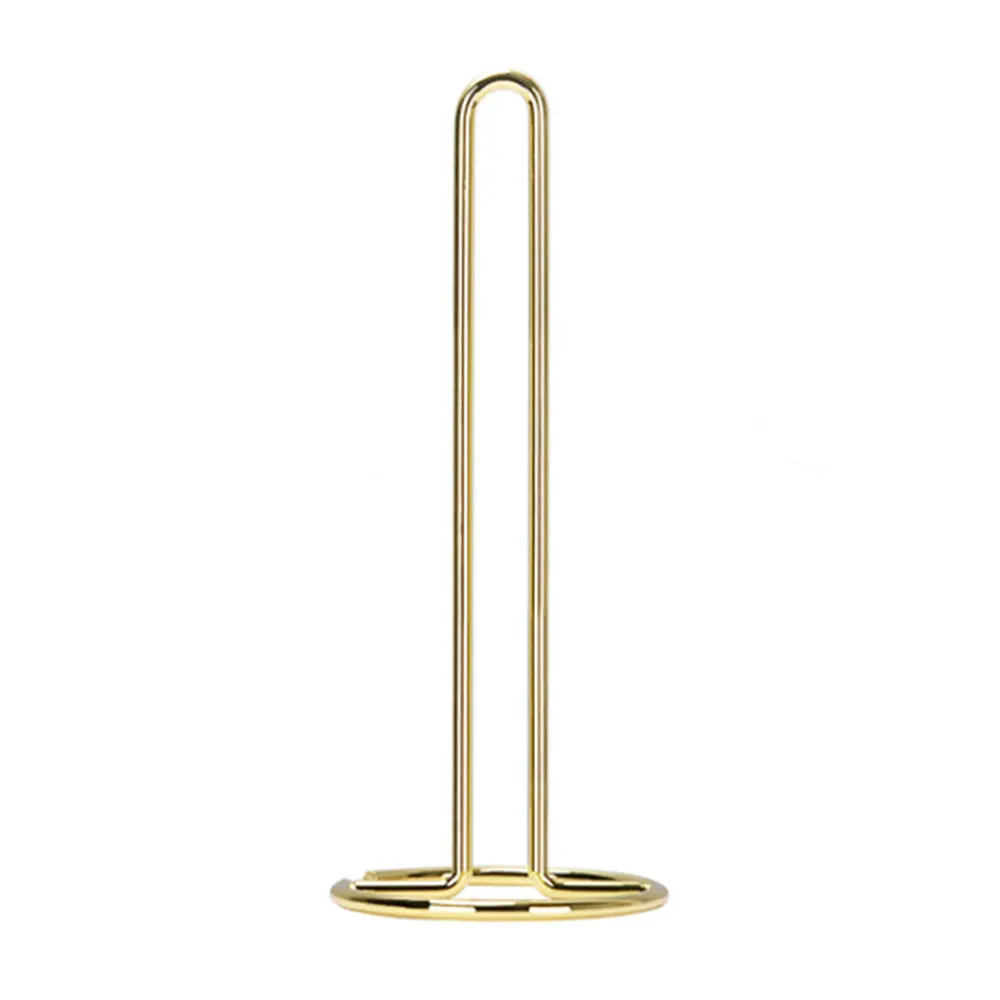 gold Кухонные круглые рулонные бумажные полотенца, держатель для ванной, туалетная бумага, железо, стойка для салфеток, домашний стол, аксессуары для инструментов - Цвет: gold