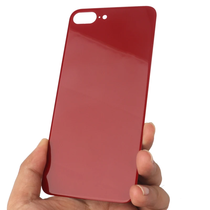 1Piece Big Hole Back Glass For iPhone 8 8Plus Battery Cover Rear Door Housing Replacement Parts With Logo
