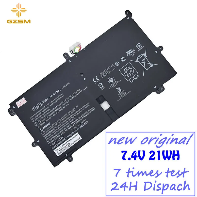 GZSM 7,4 V 21Wh Аккумулятор для ноутбука DA02XL для Hp TPN-P104 Tablet Аккумулятор для ноутбука 664399-1C1 HSTNN-IB4C 694502-001 зарядное устройство для ноутбука
