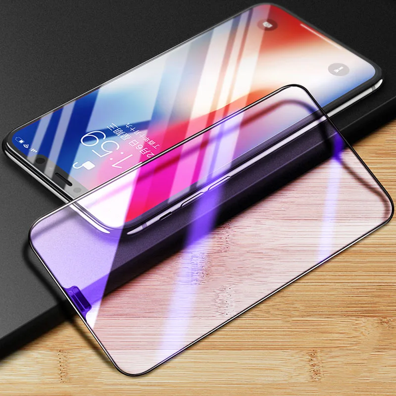 Закаленное стекло 9D с полным покрытием для iphone X XS Max XR 11 12 Pro mini защитная пленка