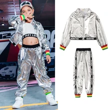 Джазовая Детская Одежда для танцев, хип-хоп танцевальные костюмы для нового года, выступления Черлидинга, сценическое шоу, танцевальная одежда SL2209