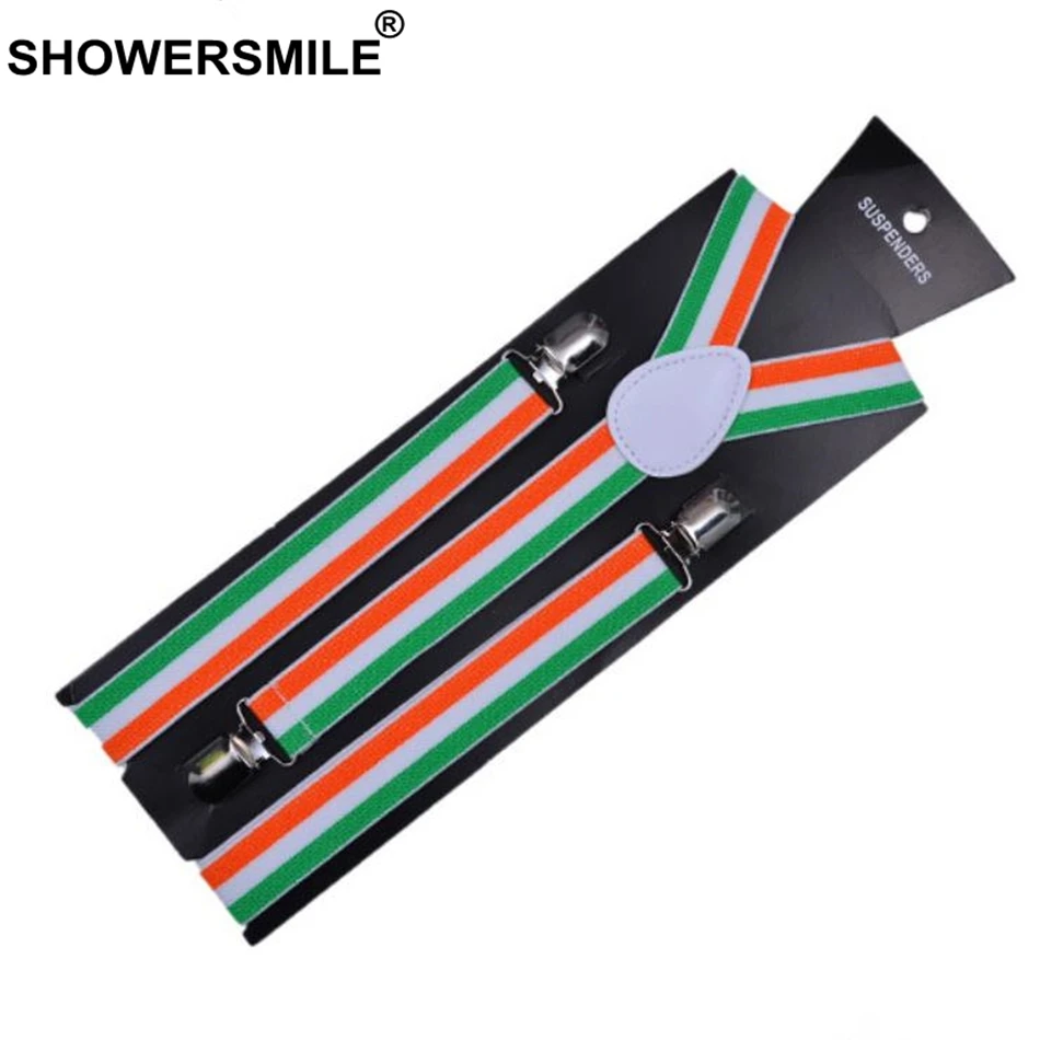 SHOWERSMILE подтяжки Радужная Женская Рубашка в полоску цвета радуги разноцветные