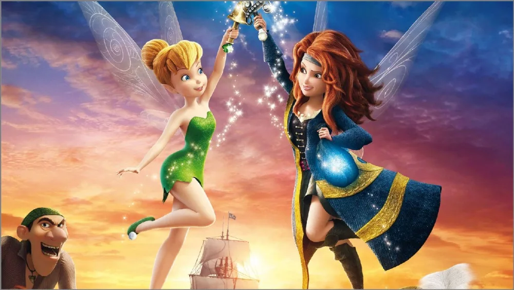 5x7FT Tinkerbell пиратский корабль закат небо на заказ фотостудия фон виниловый 220 см x 150 см