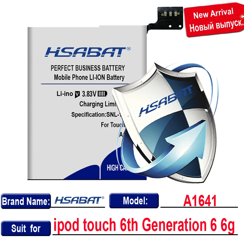 HSABAT 1500mAh A1641 сменный литий-полимерный аккумулятор для Ipod touch 6-го поколения 6 6g