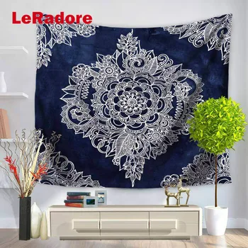 

Custom Tapestry Bohemian Mandala 100% Polyester Trippy Wall Hanging Tapestries Beach Towel Decoration Boheme Home Multi Sizes
