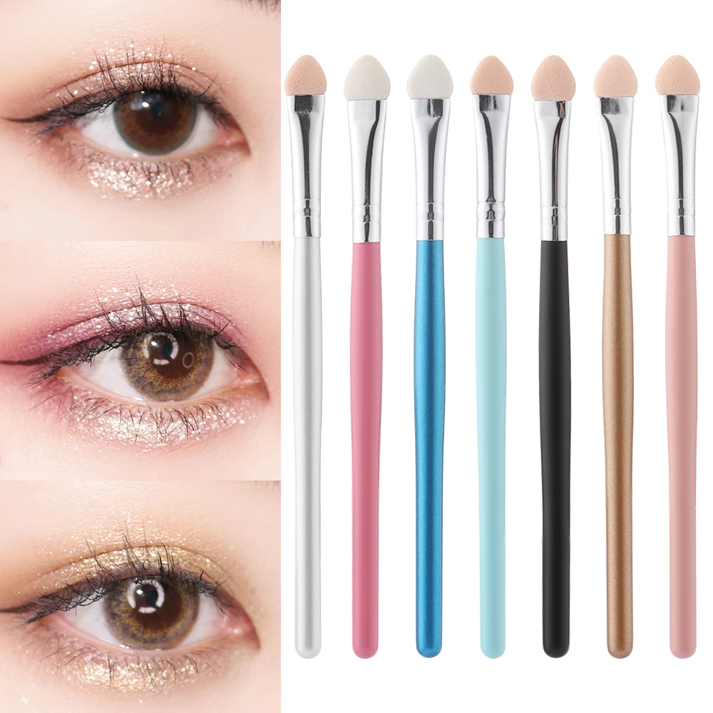 5pcs/set Eyeshadow Brush Portable Long Handle Natural Color Rendering
