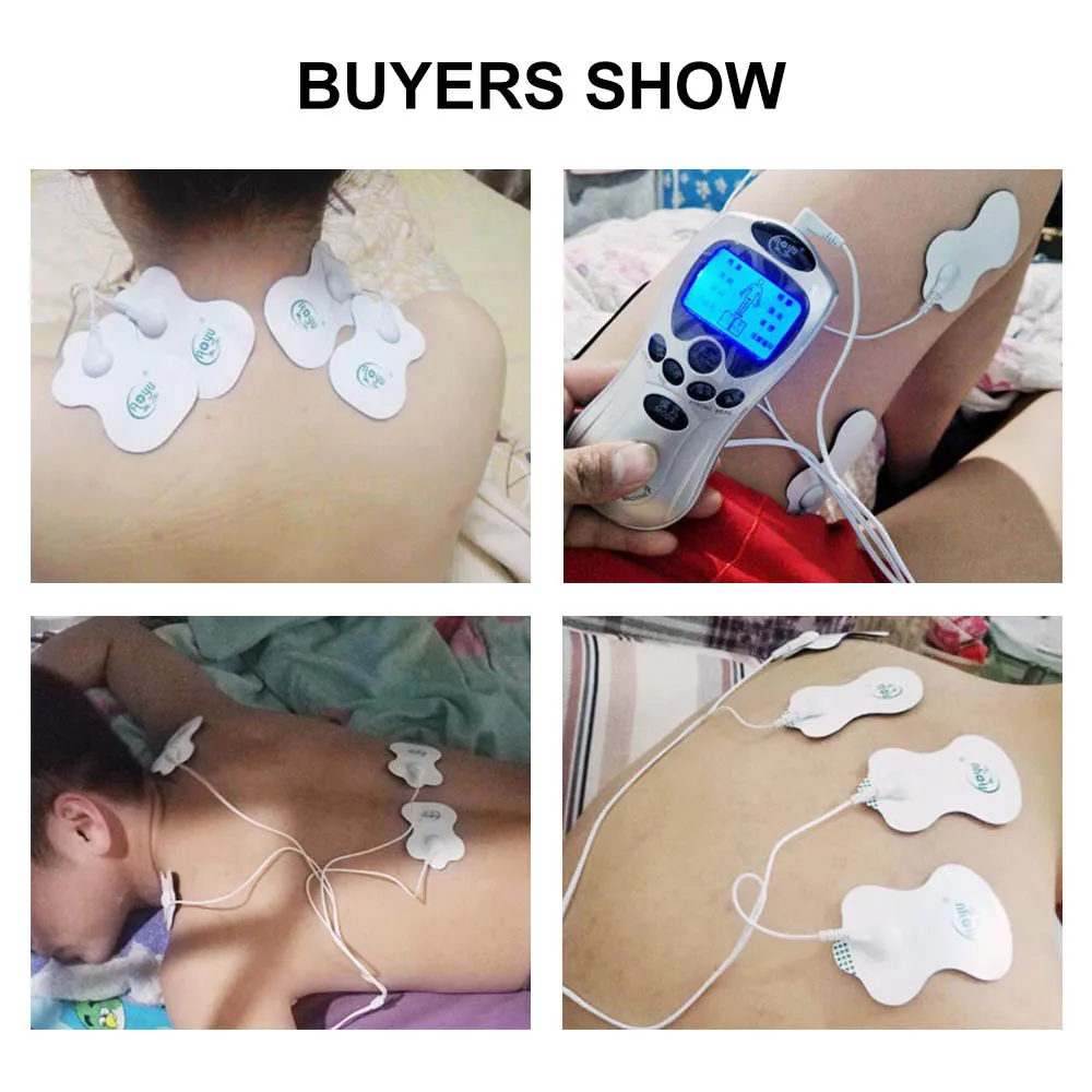 Electrode Pads for Tens Acupuncture Therapeutic Pulse Massager Sticker Adhesive Replacement Patch Massage Pad Conductive Gel