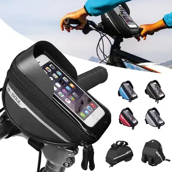 

For B-soul Portable Waterproof Cycling Bicycle Bike Head Tube Handlebar Cell Mobile Phone Bag Case Phone Holder Bike Accessories