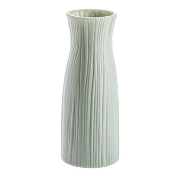 

1*Vase 23*8.5*7.5cm Decorative Plastic Vase European Simulation Ceramic Art Flower Vase For Home Decoration