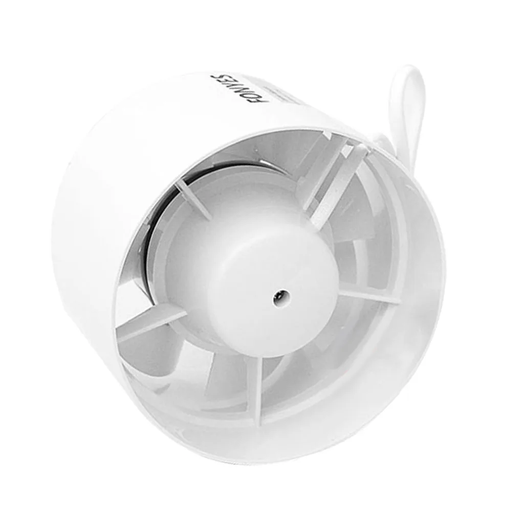 4 inch 100 CFM Inline Duct Booster Fan Exhaust Intake Ventilation for Boat Marine, Low Noise, White