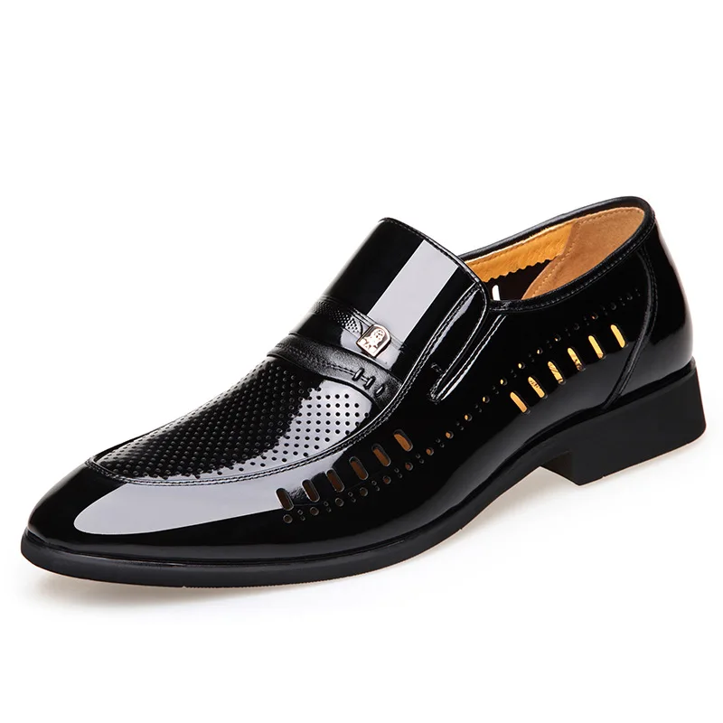 

LOTORY Men's 2019 Summer New Style MEN'S SHOES Breathable Hollow out Leather Sandals Comfortable Casual da kong xie