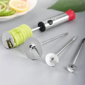 

Stainless Steel Core Remover Vegetable Corer Drill Fruit Coring Tool Kitchen Gadget Vegetable Seed Remover Pitter for Home (Red)