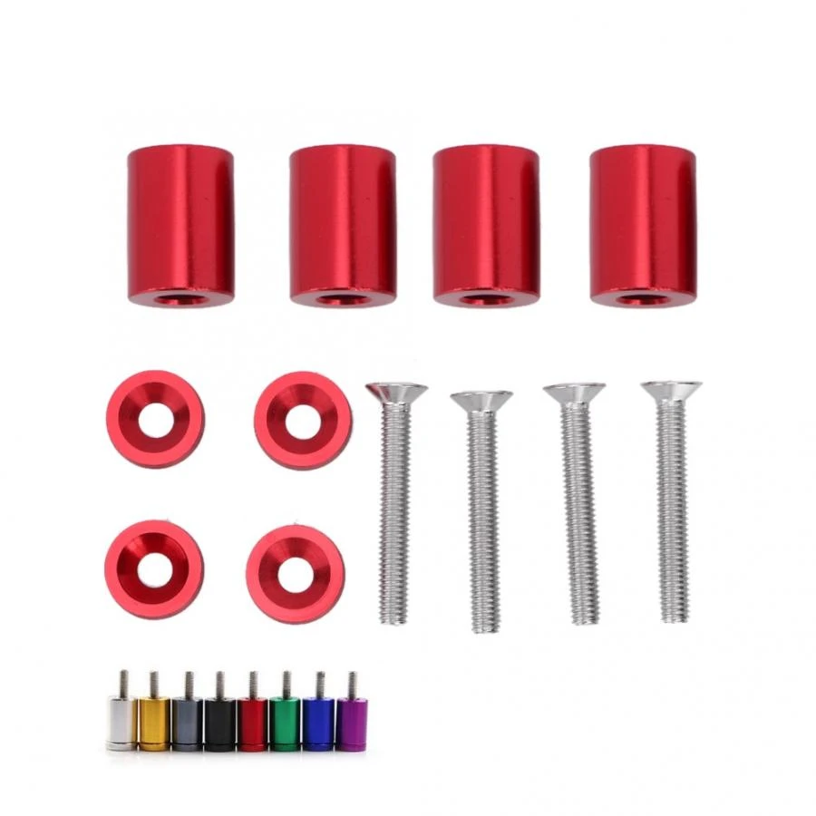 Car Aluminum Alloy Engine Hood Ventilation Spacer Riser Fit for 6mm