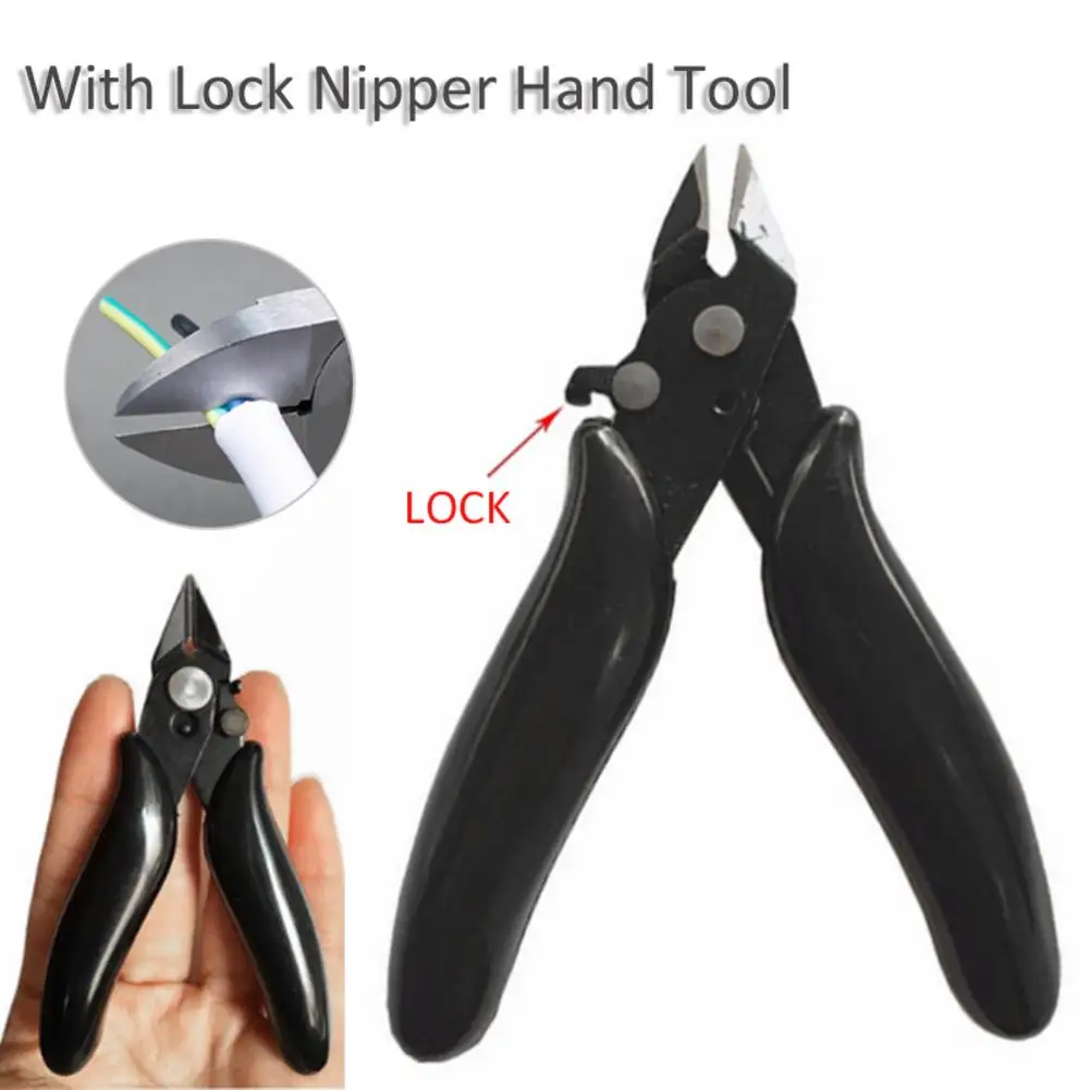 3 5 дюймов Мини кусачки для кабеля резки Сторона Snips плоскогубцы с замком щипцы ручной