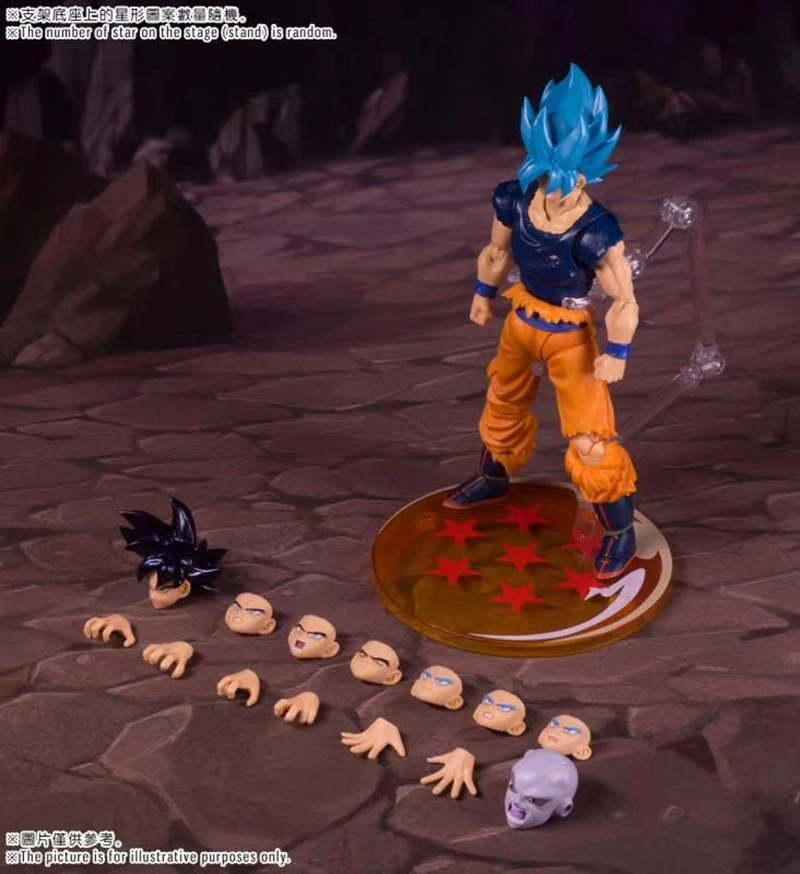 Модели игрушечных фигурок SHF Blue fighter SSJ God Wukong Goku из ПВХ | Игрушки и хобби
