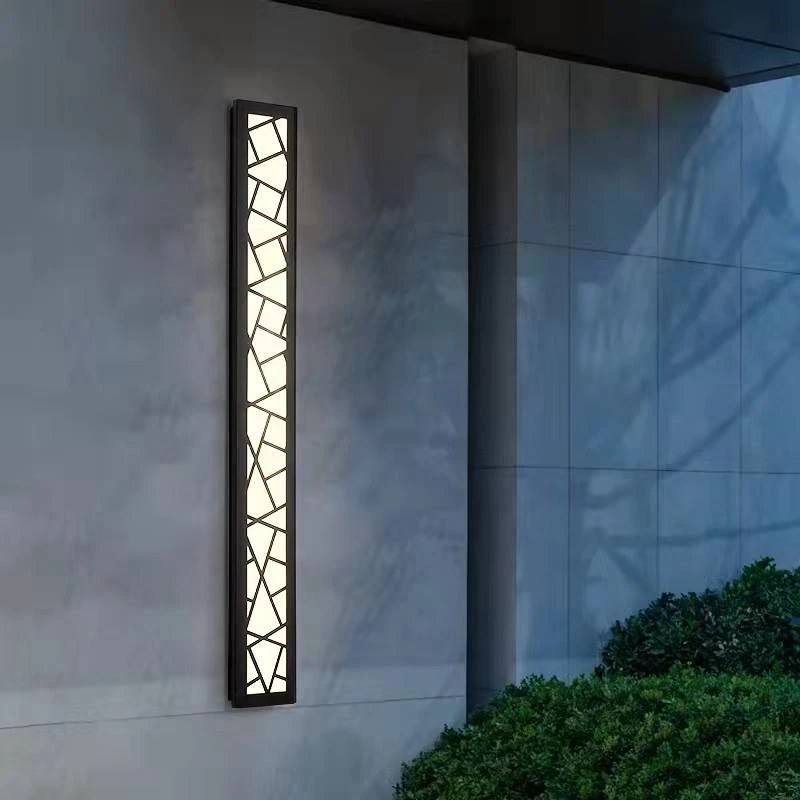 Wall Light Outdoor Porch Light LED waterproof outdoor 14CM wide wall lamp IP65 stainless steel patio porch 110V220V garden light