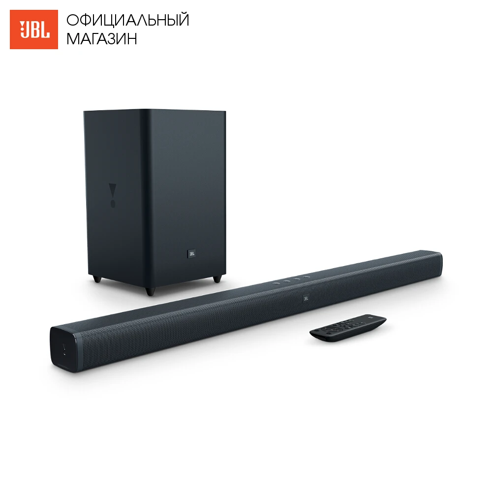 Саундбар JBL Bar 2.1-канальная звуковая панель с беспроводным сабвуфером |