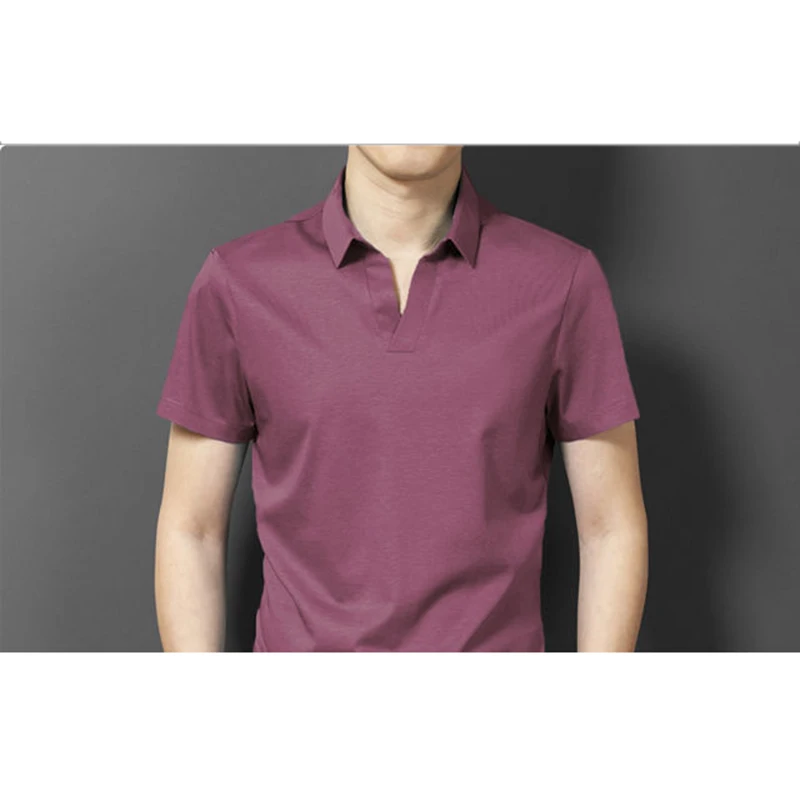 Polo Shirt Men New Fashion Short Sleeve Top Shirts Breathable Soft Business Polo Shirts Male Casual Cotton Golf Men's Polos