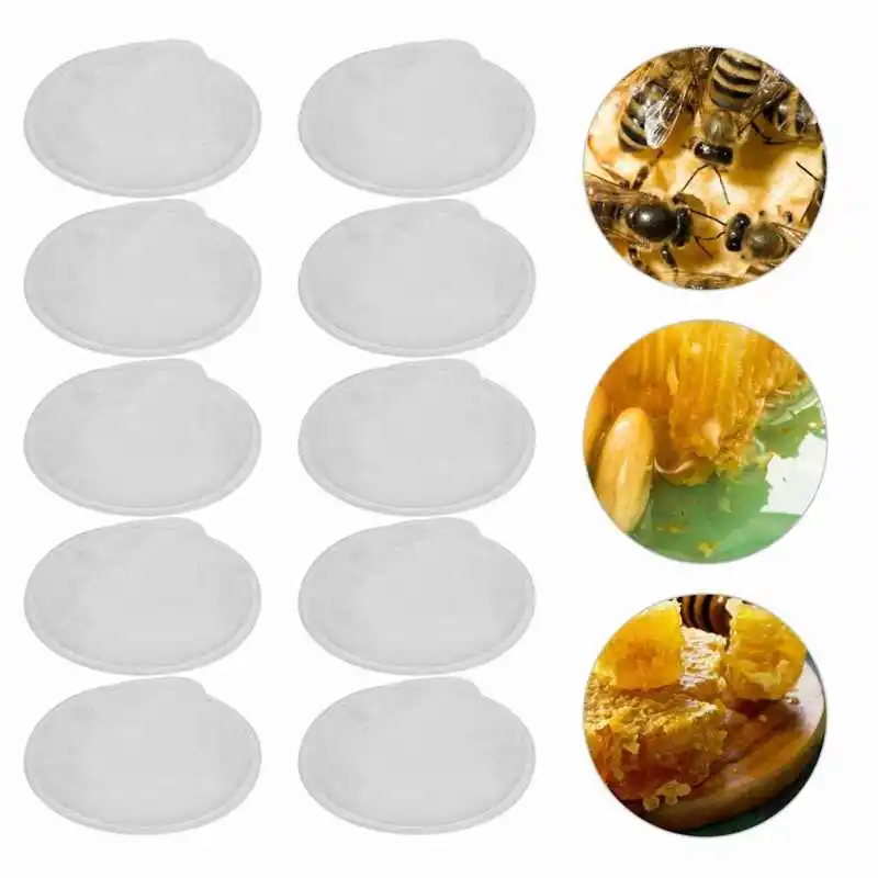10Pcs Nylon Cone Honey Filter filtration Mesh Red Wine Residue Filtration Net Cloth Reptiles Living Box Beekeeping Equipme