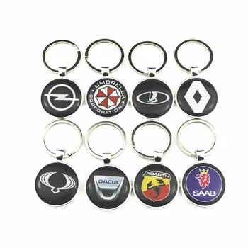 

Car Key Ring Keychain Key Logo For Renault Opel Dacia Ssangyong Lada Abarth SAAB Key Chain Ring Car Styling Car Accessories