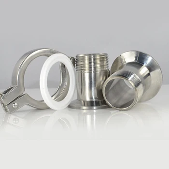 

2* 1/2\\\\\\\" DN15 Sanitary Ferrule Pipe Fitting+Tri Clamp PTFE Gasket SS316 Stainless