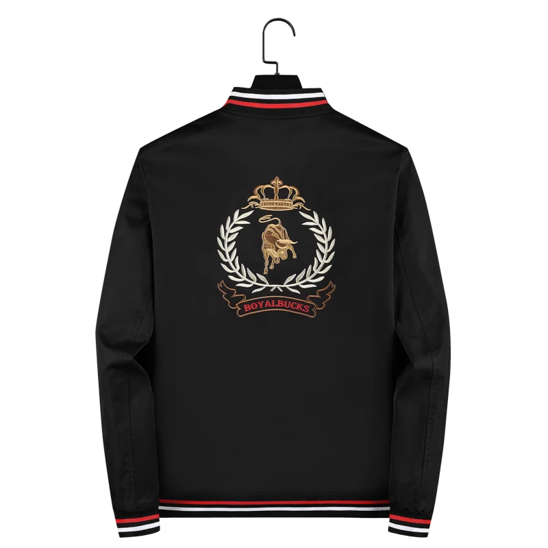 2021 Bomber Jacket Men's Fashion Embroidery Stand Collar Outerwear Men's Spring and Autumn Casual High Quality Baseball Jacket