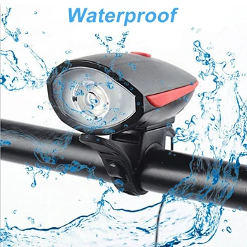 

USB Rechargeable Bicycle Light Bike Headlight Bicycle Headlight Flashlight Cycling Lantern For Bicycle Lamp With Loud Speaker