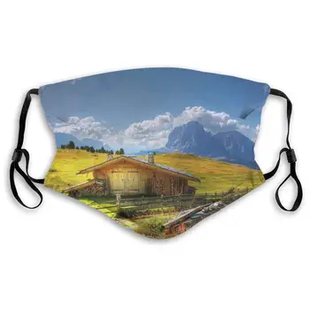 

Beautiful Scenery Washable Reusable Mask, Anti Dust Half Face Mouth Mask For Kids Teens Men Women With Adjustable Ear Loops