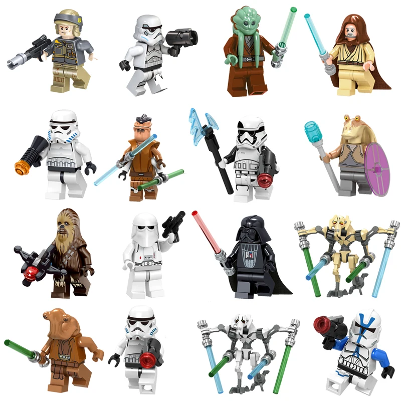 

33 style Star Wars Rise of Skywalker Building Blocks Figure Collections Luke Skywalker Darth Vader Action Model Family Kids gift