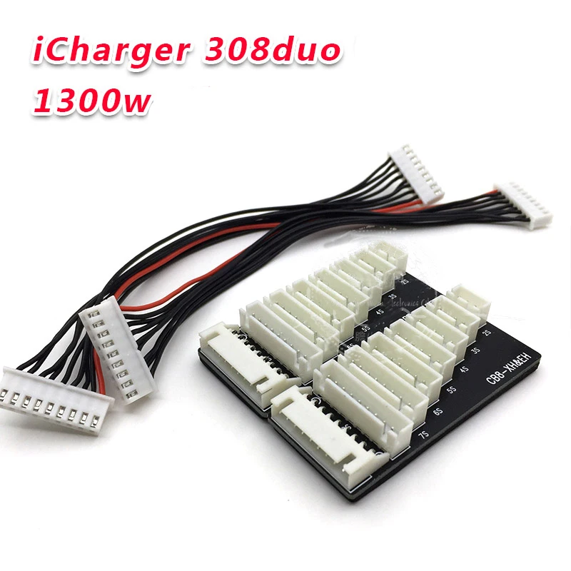 1pc Original iCharger 308duo CB8-XH EH Balance Charging Board+BW-9-9 Cable Dual Channel 1300W RC Model Lipo Battery Charge Plate