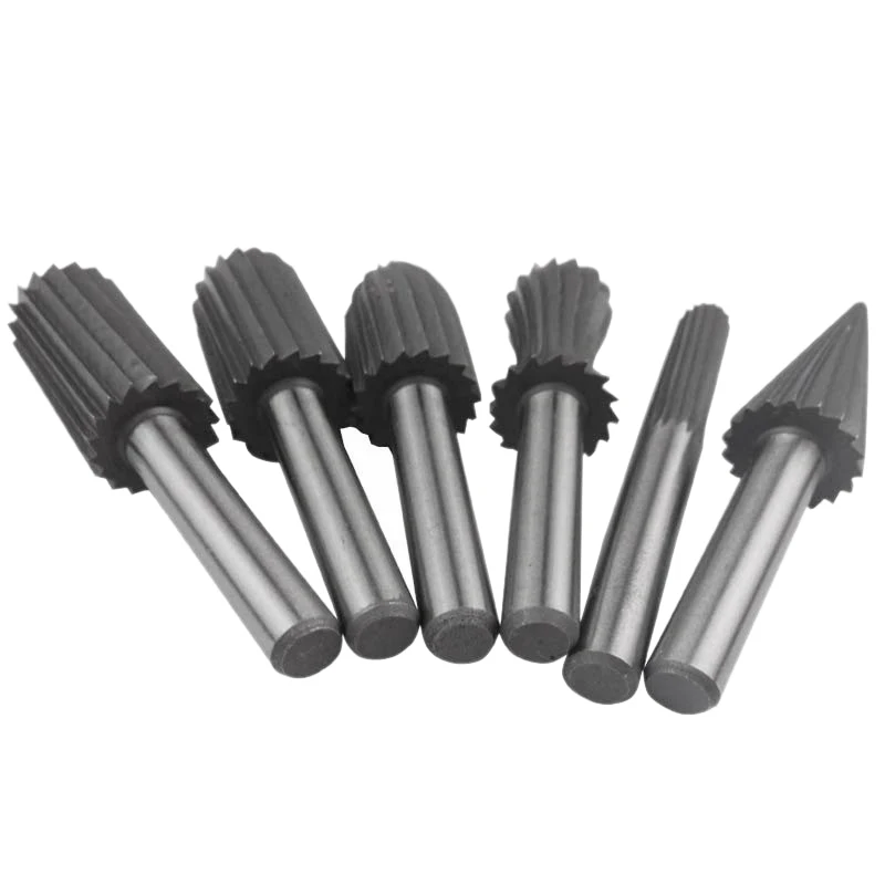 

6 Piece Set Of Hard High Speed Steel Rotary File Rotary Engraving Knife Rotary Grinding Head Polishing Wood File