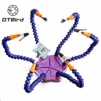 

Multifunctional Third Hand Welding Auxiliary Tools Soldering iron Helping Hands Welding Repair Station With 6pcs Flexible Arms