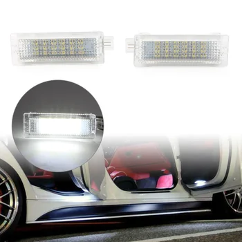 

2x Xenon White Car LED Step Courtesy Door Light Lamps For BMW E90 E91 E92 E60 E61 F10 F11 F07 1 3 5 7 Series X3 X5 X6 Z4