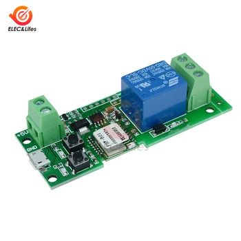 

DC 5V Self-locking Smart WiFi Wireless Remote Switch Relay Module Inching/Interlock Smart Home Remote Control Switch