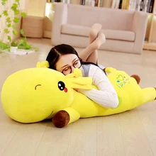 Cheap 40-130cm lying giraffe fawn doll girl sleeping special pillow plush toy bed clip leg side sleeping pillow birthday valentine gif