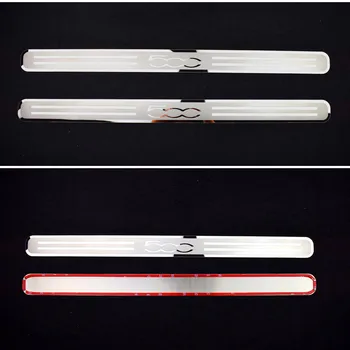 

NEW Car 500 500C Stainless Steel Mirror Surface Scuff Plate Door Sill Cover Trim for FIAT 500 500C