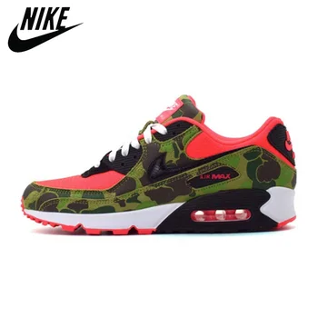 

Cushioning Outdoor NIKE AIR MAX 90 Women's Running Shoes Camo Sneakers Man Thick Sole Lace Up Adult Athletic Trainer