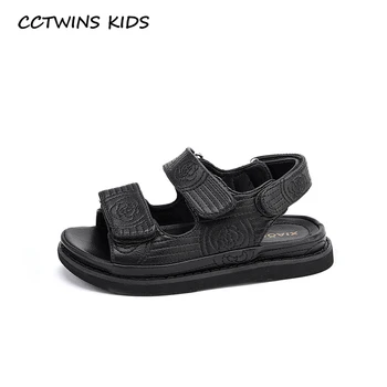 

CCTWINS Kids Shoes 2020 Summer Toddler Pu Leather Flat Baby Girls Fashion Beach Sandals Children Casual Soft Shoes BS540