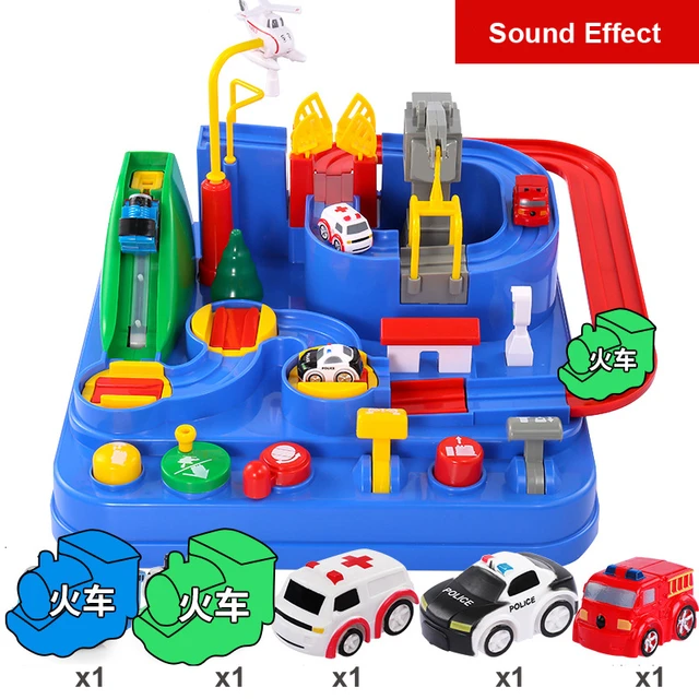 track race car adventure combination