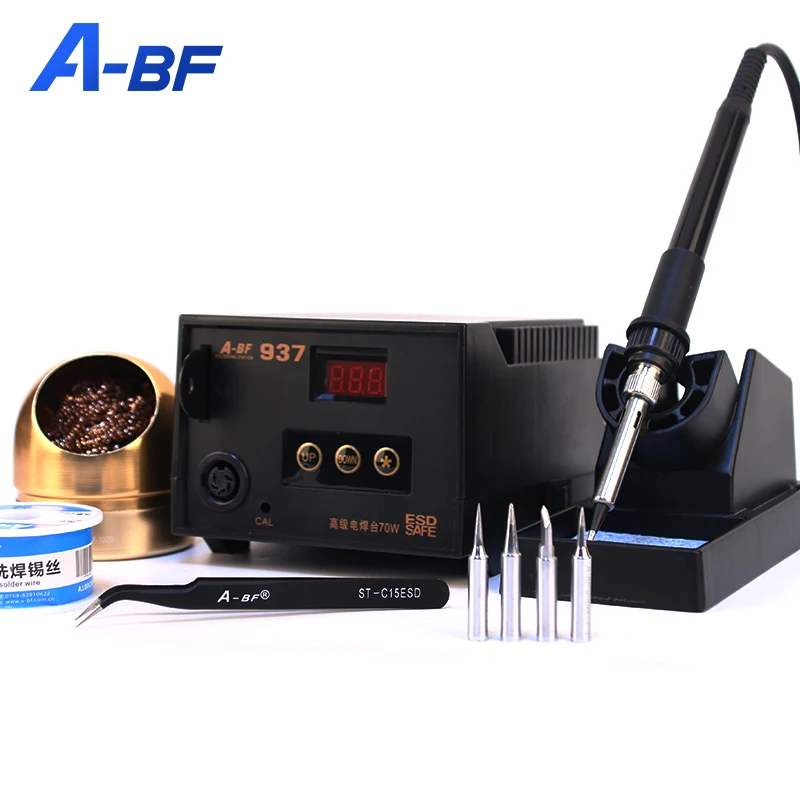 US $44.99 ABF Anti static electric welding machine Lead Free Temperature Controlled 110V220V Soldering Station Rework Soldering Iron