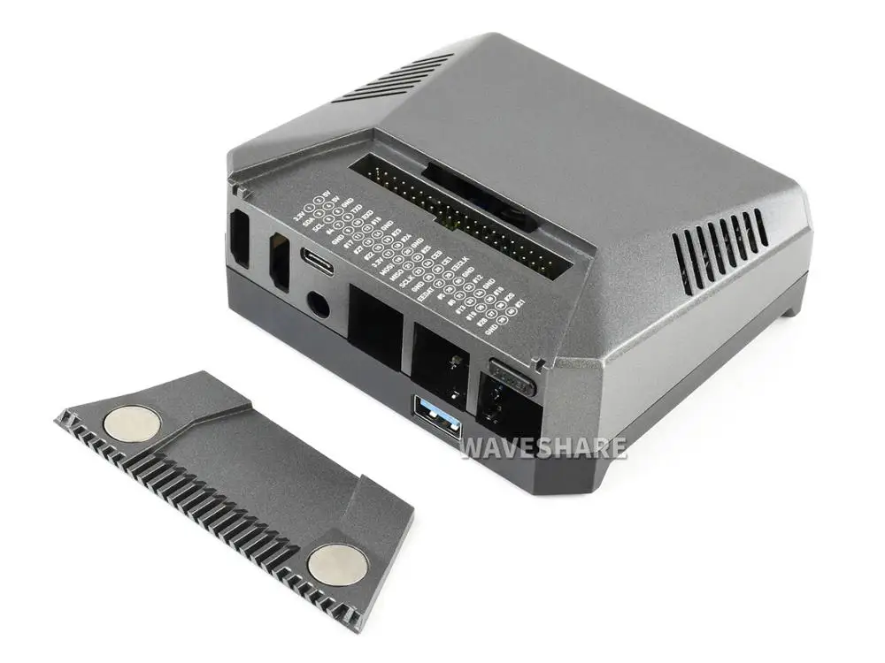 Case de Alumínio para Raspberry 4 com Slot de Expansão Argônio M.2 Pi4-case-argon-one-m.2 um M.2: pi - Imagem 4