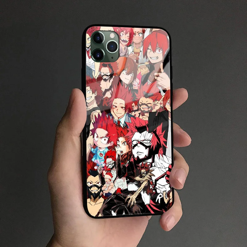 Eijiro Kirishima Boku no Hero мягкий силиконовый стеклянный чехол для телефона iPhone SE 6 6s 7 8 Plus X
